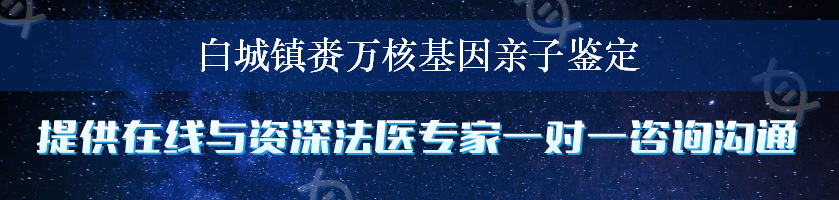 白城镇赉万核基因亲子鉴定